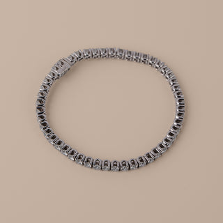 Bracciale Tennis Oro Bianco e Diamanti
