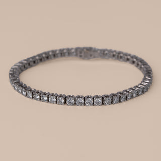 Bracciale Tennis Oro Bianco e Diamanti