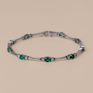 Bracciale Tennis Smeraldi e Diamanti Mirco Visconti