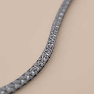 Bracciale Tennis Facecube Oro Bianco e Diamanti