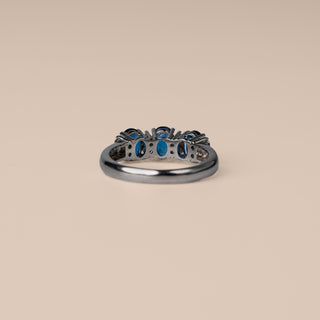 Anello Trilogy Zaffiri e Diamanti Fulgione 1959