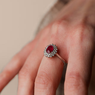 Anello Rubino e Diamanti Recarlo